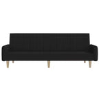 vidaXL Canapé convertible 2 places causeuse rembourrée en tissu