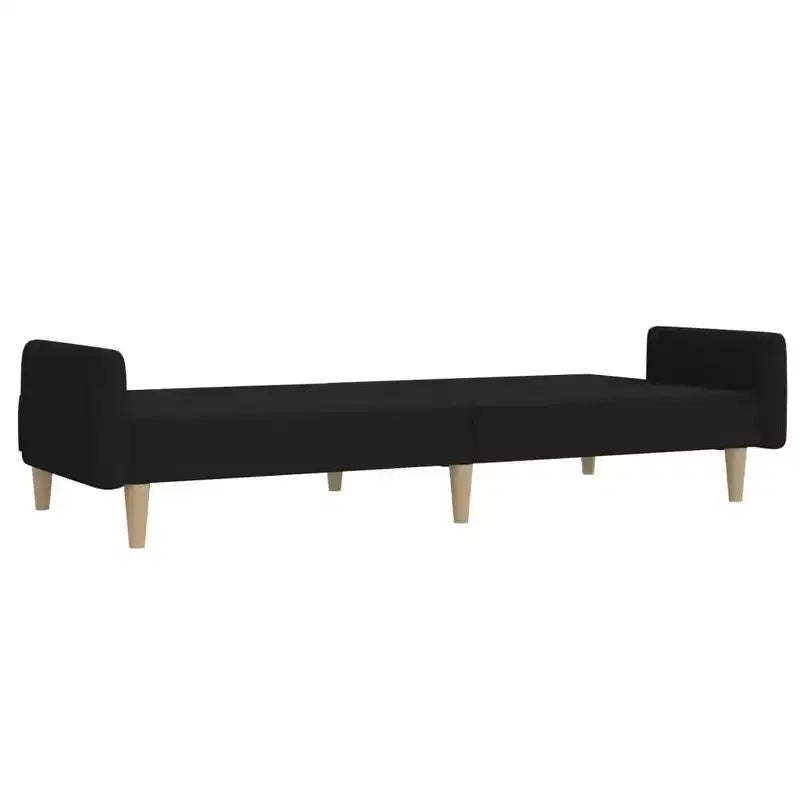 vidaXL Canapé convertible 2 places causeuse rembourrée en tissu