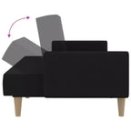 vidaXL Canapé convertible 2 places causeuse rembourrée en tissu