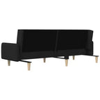 vidaXL Canapé convertible 2 places causeuse rembourrée en tissu