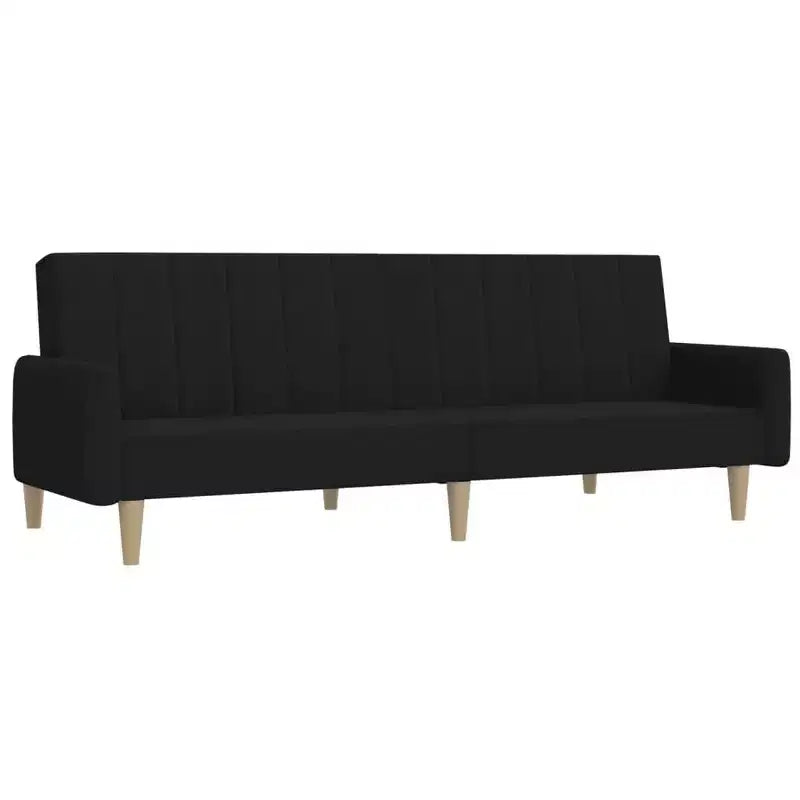 vidaXL Canapé convertible 2 places causeuse rembourrée en tissu