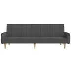 vidaXL Canapé convertible 2 places causeuse rembourrée en tissu