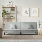 vidaXL Canapé-lit 2 places en velours inclinable Loveseat convertible en lit de repos plusieurs coloris
