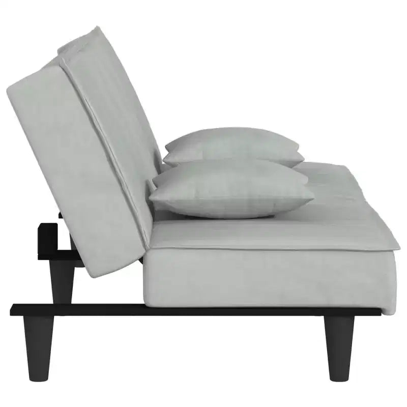 vidaXL Canapé-lit 2 places en velours inclinable Loveseat convertible en lit de repos plusieurs coloris