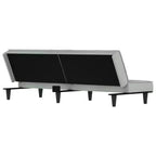 vidaXL Canapé-lit 2 places en velours inclinable Loveseat convertible en lit de repos plusieurs coloris