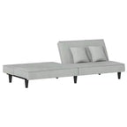 vidaXL Canapé-lit 2 places en velours inclinable Loveseat convertible en lit de repos plusieurs coloris