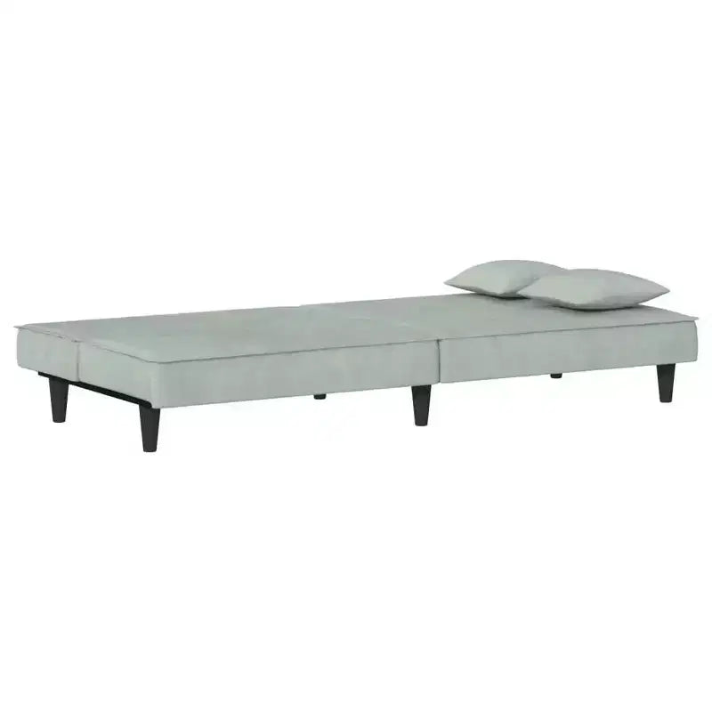 vidaXL Canapé-lit 2 places en velours inclinable Loveseat convertible en lit de repos plusieurs coloris