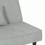 vidaXL Canapé-lit 2 places en velours inclinable Loveseat convertible en lit de repos plusieurs coloris