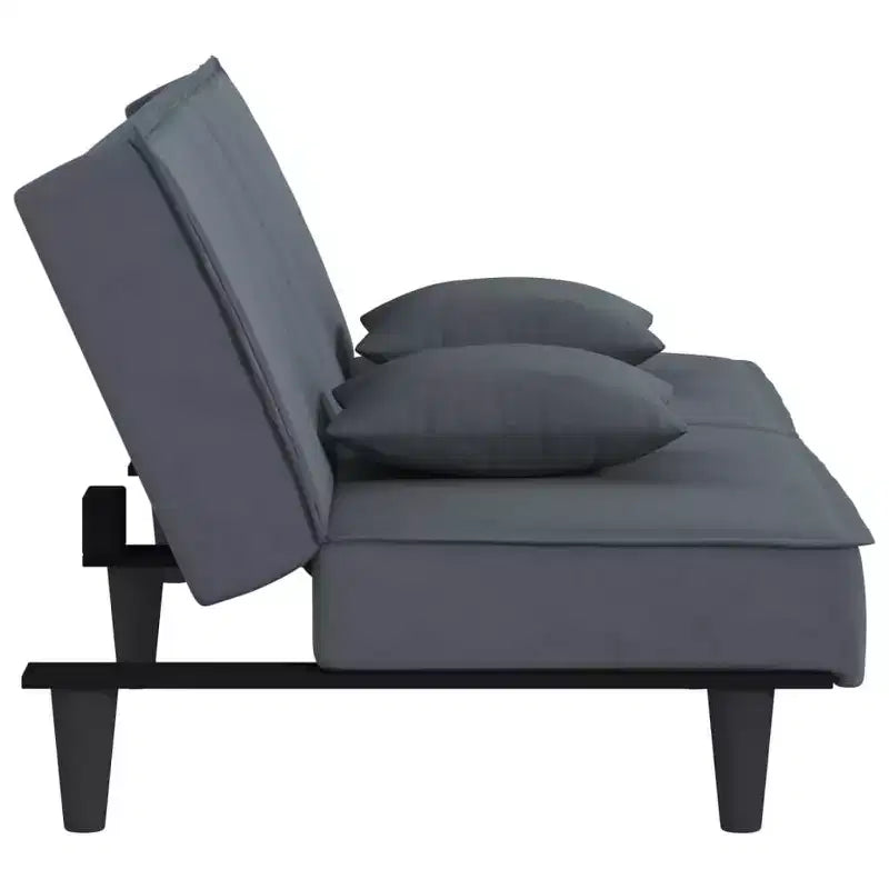 vidaXL Canapé-lit 2 places en velours inclinable Loveseat convertible en lit de repos plusieurs coloris