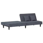 vidaXL Canapé-lit 2 places en velours inclinable Loveseat convertible en lit de repos plusieurs coloris
