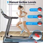 Tapis roulant pliable portable en liquidation, tapis de course compact pliable de 2,75 CV pour le bureau à domicile, tapis de course et de marche avec écran LED pour l'exercice