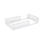 Lit plateforme Whisen Wood deux places avec clôture semi-ouverte