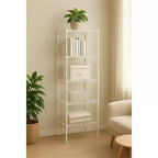 Étagère de rangement à 5 niveaux en fil métallique, petite étagère de cuisine en métal réglable pour garde-manger et cuisine, 139,7 H x 45 L x 35 W cm