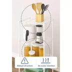 Étagère de rangement à 5 niveaux en fil métallique, petite étagère de cuisine en métal réglable pour garde-manger et cuisine, 139,7 H x 45 L x 35 W cm