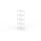 Étagère de rangement à 5 niveaux en fil métallique, petite étagère de cuisine en métal réglable pour garde-manger et cuisine, 139,7 H x 45 L x 35 W cm