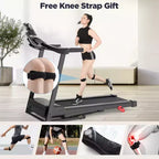 2.75HP Folding Treadmill w/ 300lb Capacity & Incline, 71Programs, Smart APP, HiFi Stereo Speakers, 7.5MPH Portable Treadmill for Home Jogging Walking