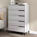 Commode 5 tiroirs Galano avec glissières métalliques 30,7 L 15,6 P 46,4 H
