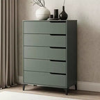 Commode 5 tiroirs Galano avec glissières métalliques 30,7 L 15,6 P 46,4 H