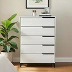 Commode 5 tiroirs Galano avec glissières métalliques 30,7 L 15,6 P 46,4 H