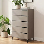Commode 5 tiroirs Galano avec glissières métalliques 30,7 L 15,6 P 46,4 H