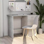 vidaXL Bureau Gris Sonoma Bois d'ingénierie Taille standard de bureau Bureau