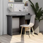 vidaXL Bureau Gris Sonoma Bois d'ingénierie Taille standard de bureau Bureau