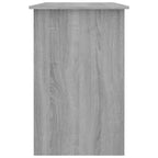 vidaXL Bureau Gris Sonoma Bois d'ingénierie Taille standard de bureau Bureau