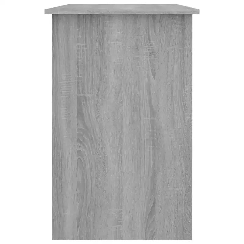 vidaXL Bureau Gris Sonoma Bois d'ingénierie Taille standard de bureau Bureau