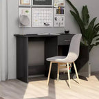 vidaXL Bureau Gris Sonoma Bois d'ingénierie Taille standard de bureau Bureau