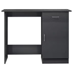 vidaXL Bureau Gris Sonoma Bois d'ingénierie Taille standard de bureau Bureau