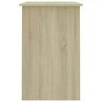 vidaXL Bureau Gris Sonoma Bois d'ingénierie Taille standard de bureau Bureau