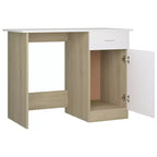vidaXL Bureau Gris Sonoma Bois d'ingénierie Taille standard de bureau Bureau