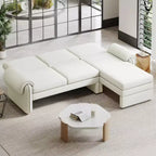 Canapé d'angle moderne 94", canapé sectionnel avec méridienne convertible, dossier réglable de 90 à 180°