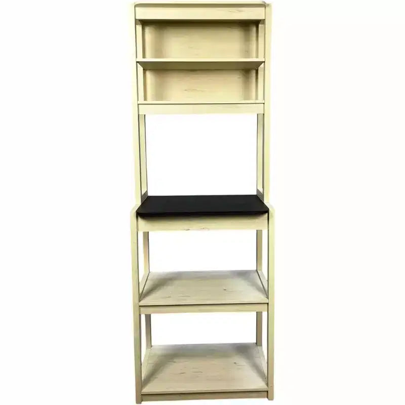 Étagère à boulanger à 5 niveaux en bois avec support à micro-ondesÉtagère de rangement autoportante pour cuisine, salle à manger ou bureau