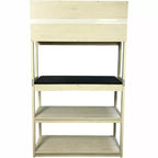 Étagère à boulanger à 5 niveaux en bois avec support à micro-ondesÉtagère de rangement autoportante pour cuisine, salle à manger ou bureau