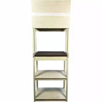 Étagère à boulanger à 5 niveaux en bois avec support à micro-ondesÉtagère de rangement autoportante pour cuisine, salle à manger ou bureau