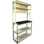 Étagère à boulanger à 5 niveaux en bois avec support à micro-ondesÉtagère de rangement autoportante pour cuisine, salle à manger ou bureau