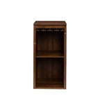 Particle Board + MDF Brown Walnut Modular Bar Cabinet with Storage Shelves and Dining Room Cabinets Walnut Brown one size