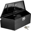 Truck Tool Box, 39 Heavy Duty Aluminum Trailer Tongue Box  Diamond Plate Waterproof Lockable Storage for Pickup Truck/RV