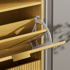 Meuble de rangement pour chaussures moderne avec 2 tiroirs basculants et étagères amovibles, Organisateur de chaussures d'entrée pour Couloir ou Salon - Panipeachy