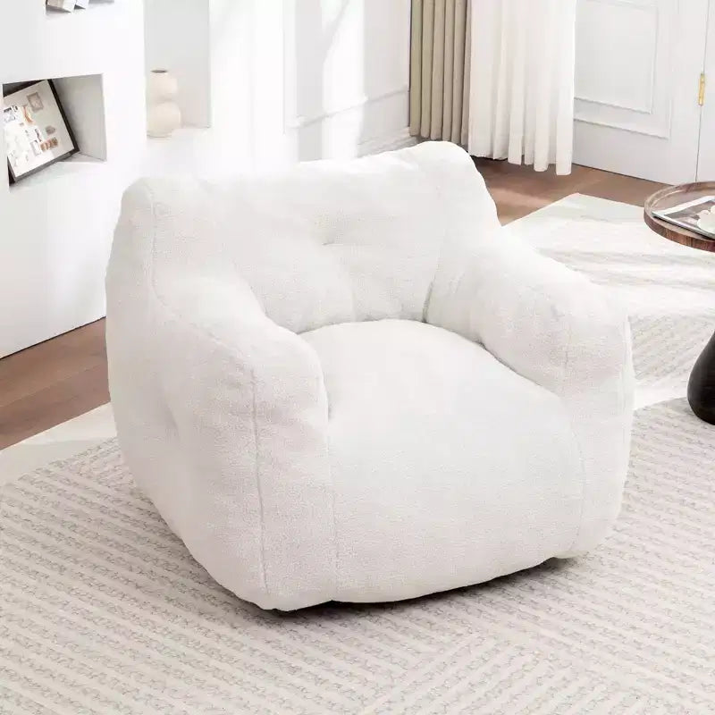 Fauteuil poire Okak avec accoudoirs, grand canapé poire Teddy avec mousse haute densité, fauteuils de sol pour adultes, canapé poire pour salon
