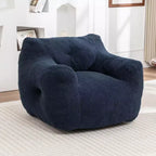 Fauteuil poire Okak avec accoudoirs, grand canapé poire Teddy avec mousse haute densité, fauteuils de sol pour adultes, canapé poire pour salon