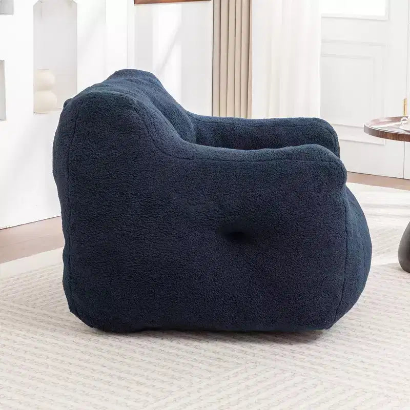 Fauteuil poire Okak avec accoudoirs, grand canapé poire Teddy avec mousse haute densité, fauteuils de sol pour adultes, canapé poire pour salon