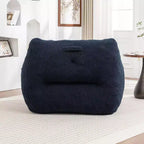 Fauteuil poire Okak avec accoudoirs, grand canapé poire Teddy avec mousse haute densité, fauteuils de sol pour adultes, canapé poire pour salon