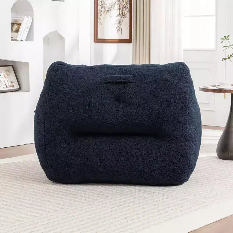 Fauteuil poire Okak avec accoudoirs, grand canapé poire Teddy avec mousse haute densité, fauteuils de sol pour adultes, canapé poire pour salon