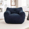 Okak Bean Bag Chair with Arms, Teddy Giant Bean Bag Sofa with High-Density Foam, Floor Chairs for Adults, Bean Bag Couch for Living Room