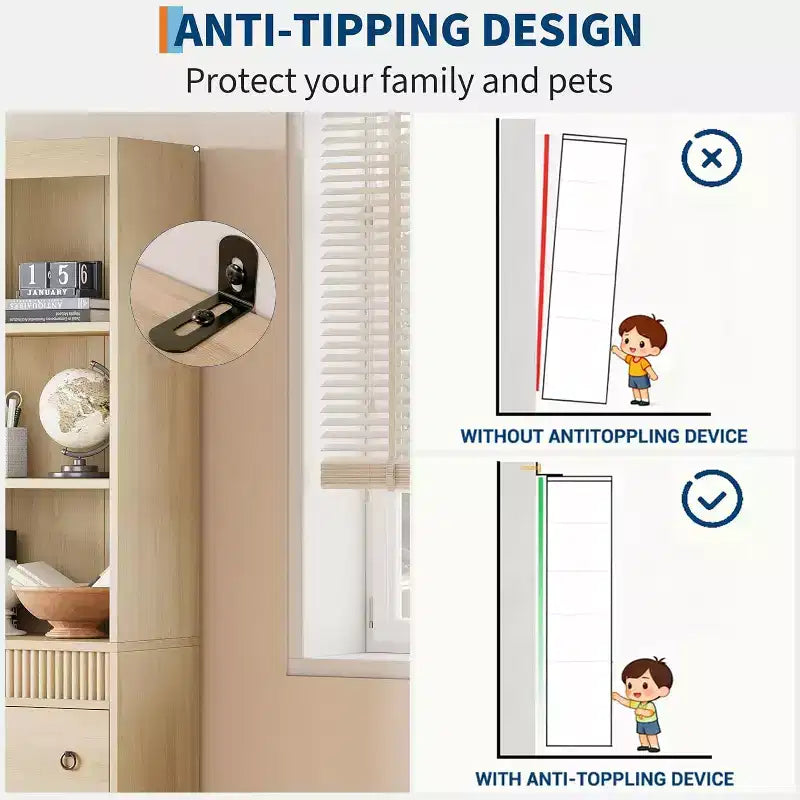 Bibliothèque Acekool avec tiroirs, étagère 6 niveaux cannelée, meuble de rangement haut pour salon ou bureau