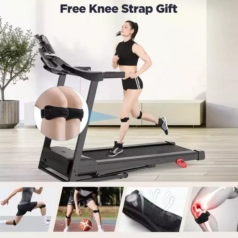 Treadmills Clearance,Foldable Electric Treadmill on Sale for Home,Walking Pad Treadmill with Incline/Handle,Indoor Running Machine for Home