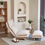 Canapé paresseux Chaise longue de balcon pour salon chambre à coucher, Chaise inclinable pliable, Fauteuil simple, Chaise fonctionnelle