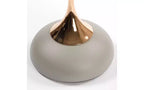 TUYOHW Table d'appoint ronde à pied queue de sirène, Petite table basse en métal antirouille, Table d'appoint polyvalente, Table de chevet pour salon